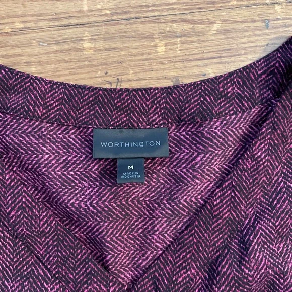 Worthington Long Sleeve Blouse - Picture 4 of 4